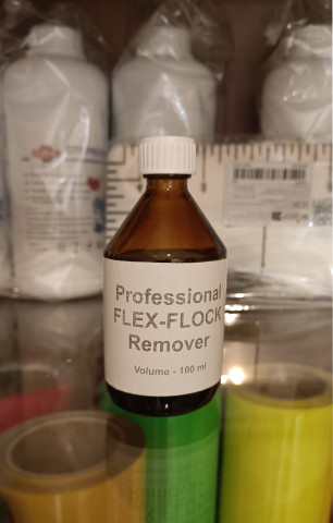 Розчинник для видалення термоплівок Flex, Flock з тканини. Об’єм 100 мл