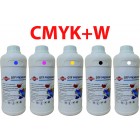 Преміум DTF (ДТФ) чорнила CMYK+W, 5 л