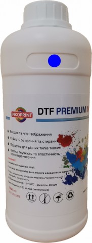 Преміум DTF (ДТФ) чорнила сині (Cyan), 1 л Преміум DTF (ДТФ) чорнила сині (Cyan), 1 л