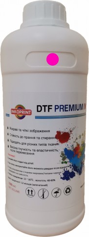 Преміум DTF (ДТФ) чорнила пурпурові (Magenta), 1 л Преміум DTF (ДТФ) чорнила пурпурові (Magenta), 1 л