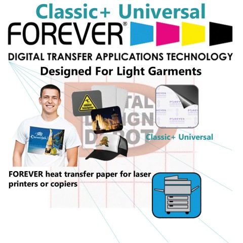 Forever Classic+Universal A3 - термотрансферний папір для лазерного друку для білих тканин