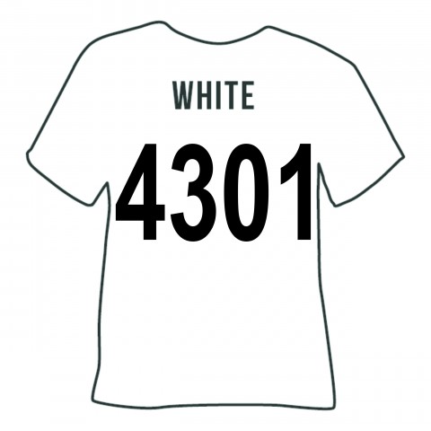 Poli-Flex Perform White (4301) - термотрансферна плівка Полі-Флекс Перформ Біла (1 пог м)