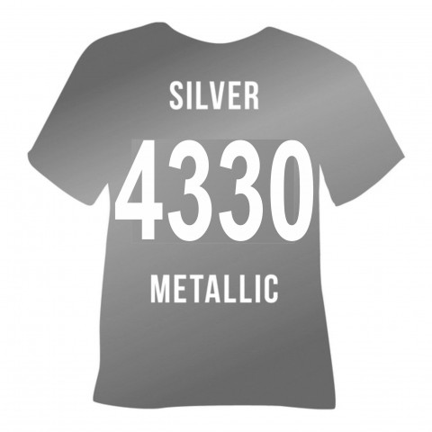 Poli-Flex Perform Silver Metallic (4320) - термотрансферна плівка Полі-Флекс Перформ Срібло (1 пог м)