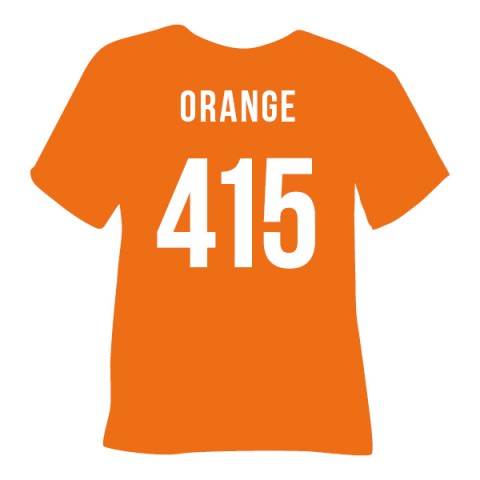Poli-Flex Premium Orange (415) - плівка для термоперенесення Полі-Флекс Преміум Помаранчева (1 пог м)