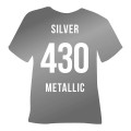 Poli-Flex Premium Silver Metallic (430) - плівка для термоперенесення Полі-Флекс Преміум Срібло Матове (1 пог м)