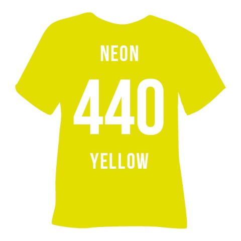 Poli-Flex Premium Neon Yellow (440) - плівка для термоперенесення Полі-Флекс Преміум Неон Жовта (1 пог м)