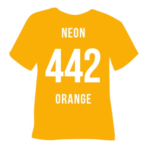 Poli-Flex Premium Neon Orange (442) - плівка для термоперенесення Полі-Флекс Преміум Неон Помаранчева (1 пог м)