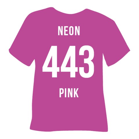 Poli-Flex Premium Neon Pink (443) - плівка для термоперенесення Полі-Флекс Преміум Неон Рожева (1 пог м)