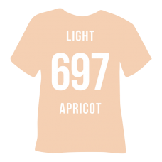 Poli-Flex Premium Light Apricot (697) - плівка для термоперенесення Полі-Флекс Преміум Світо-Абрикосовий (1 пог м)