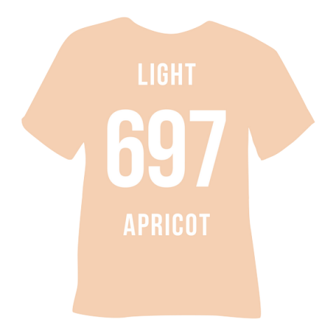 Poli-Flex Premium Light Apricot (697) - плівка для термоперенесення Полі-Флекс Преміум Світо-Абрикосовий (1 пог м)