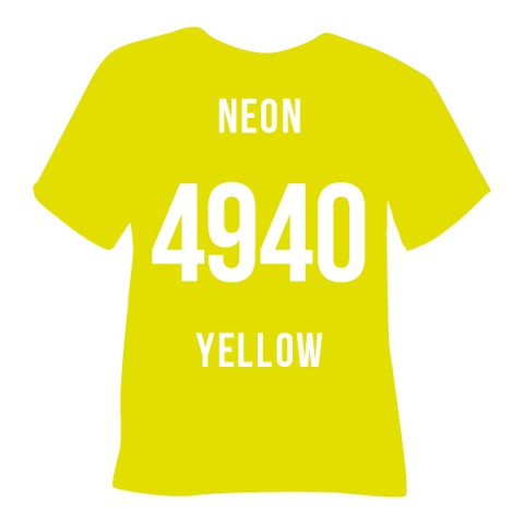 Poli-Flex Turbo Neon Yellow (4940) - низькотемпературна плівка Полі-Флекс Турбо Неонова Жовта (1 пог м)